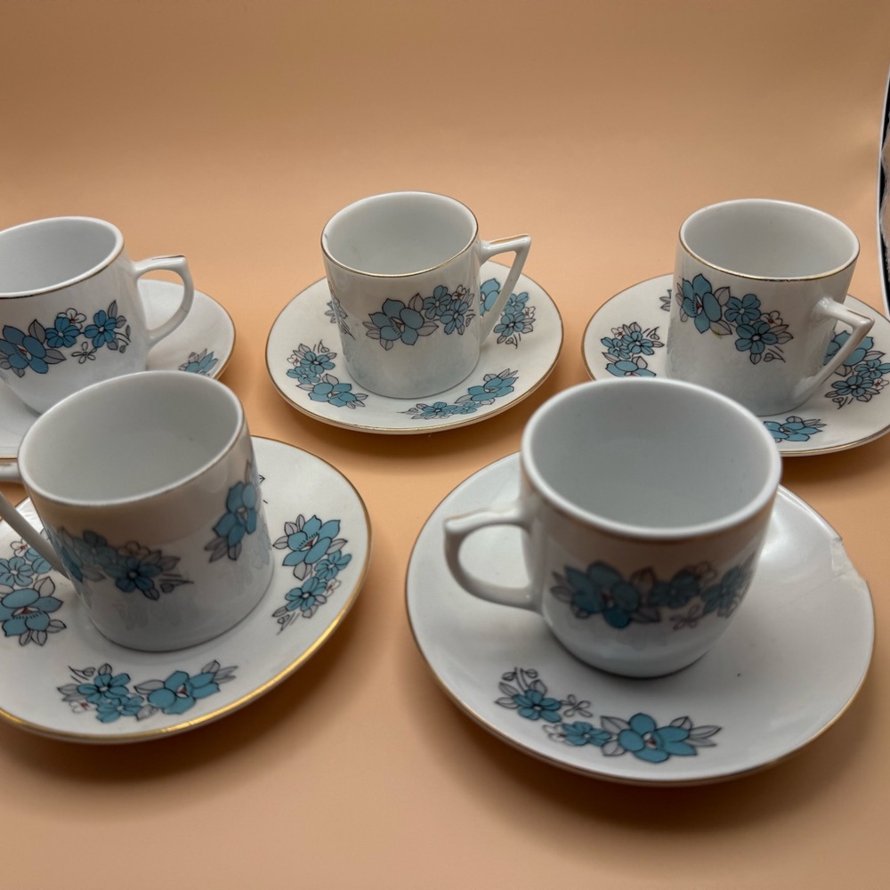 Bluebell Porcelain espresso set